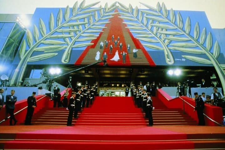 The steps of the palace