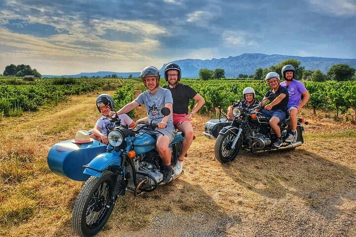 From Aix-en-Provence: Sidecar Day Tour with Wine tastings