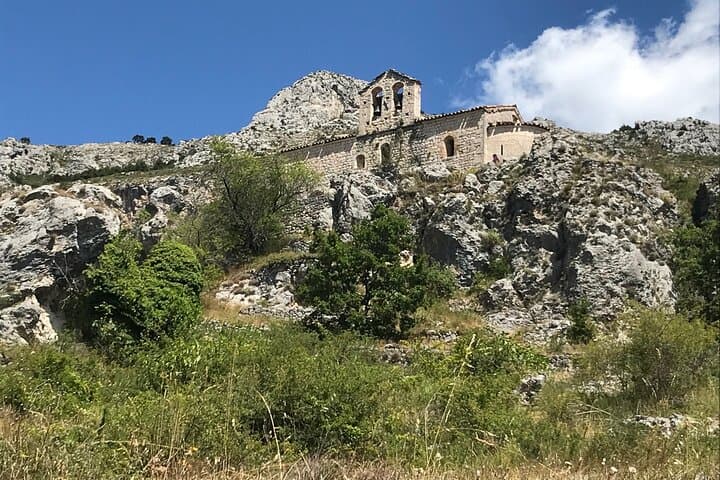 13th century church in the old village of Gréolières