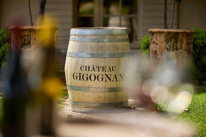 Visit of the cellars of Château Gigognan with tasting