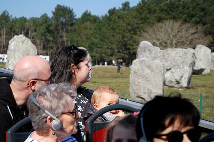 view from the convertible bus