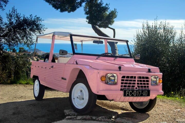 Private excursion in electric Méhari from Nice to Eze village