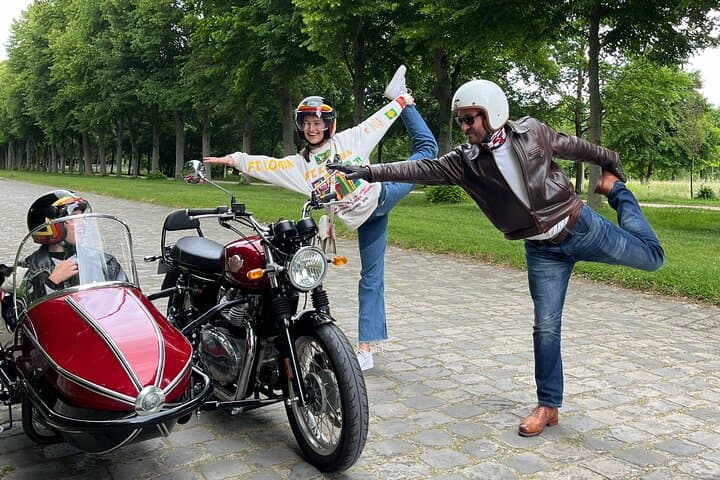 Goofing in the grounds of Versailles