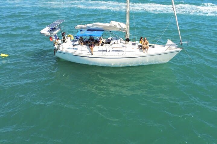 Lunch break at anchor