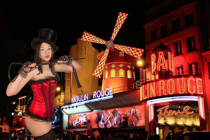 Paris with Saint Germain des pres,Galeries Lafayette,Lunch cruise & Moulin Rouge