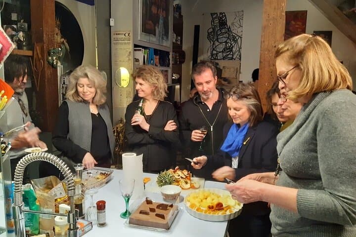 Dinner in a Bohemian Artist Apartment in Central Paris