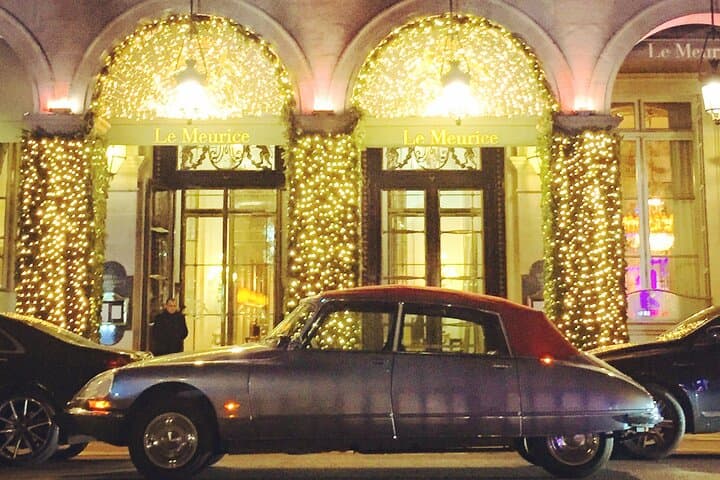 Night Tour of Paris by a Vintage Car and Wine Tasting