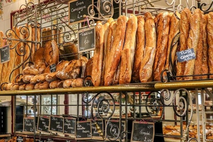 Baguettes galore at Saint Germain des Prés