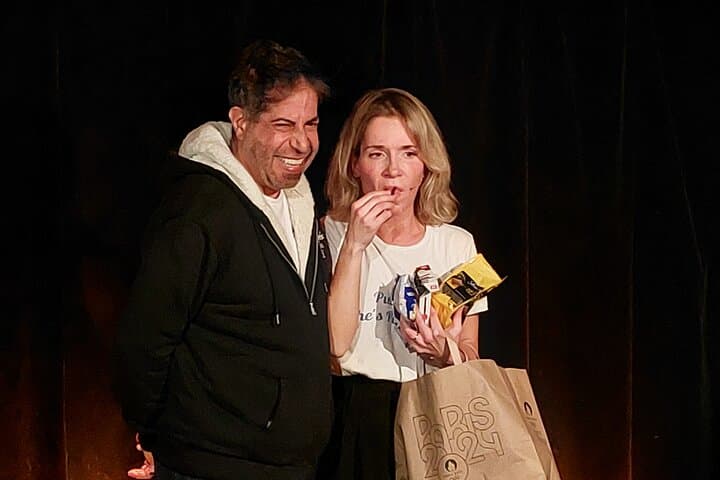 on stage with me...