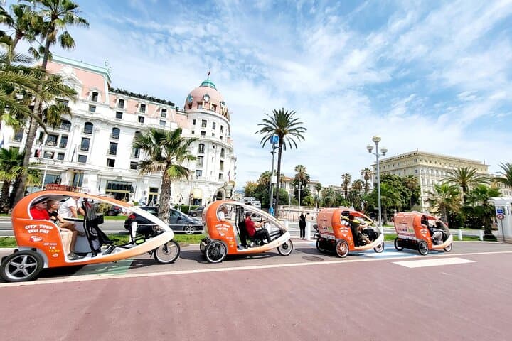 Nice: Visit of Nice by electrically assisted bike taxi 1 hour.