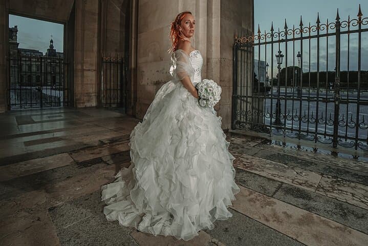 Iconic Portraits in an Exclusive Photoshoot at the Eiffel Tower