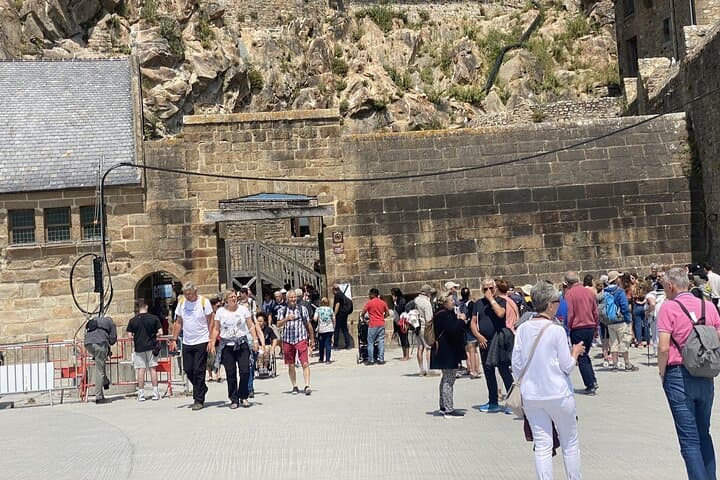 Entrance gate to Mont Saint Michel