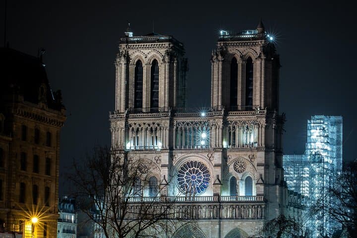 Notre Dame at night