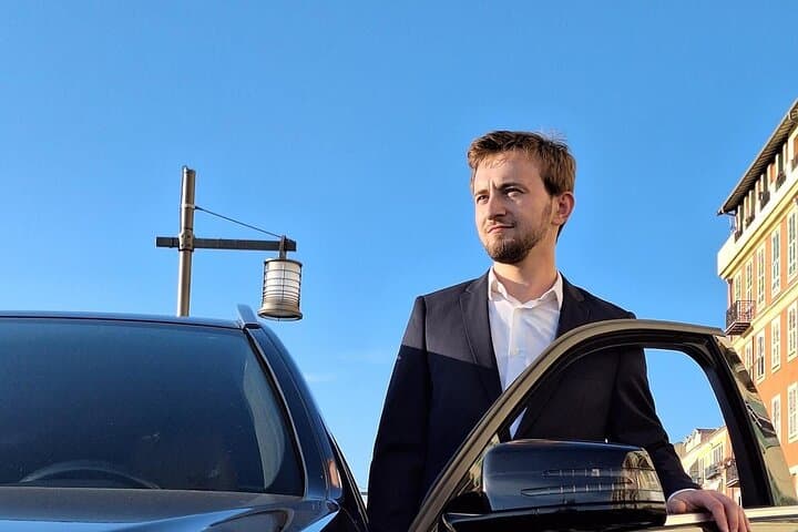 Chauffeur waiting for the customer