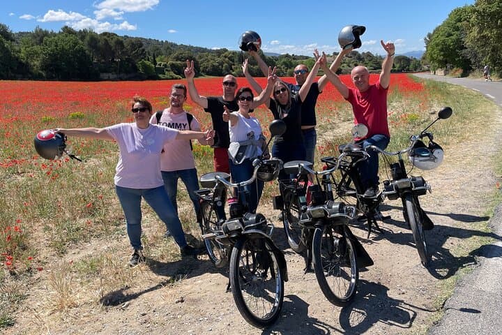 A Tour in Provence in a typical French motorized bike : the Solex