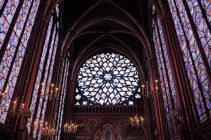 The stained glass of the Sainte Chapelle