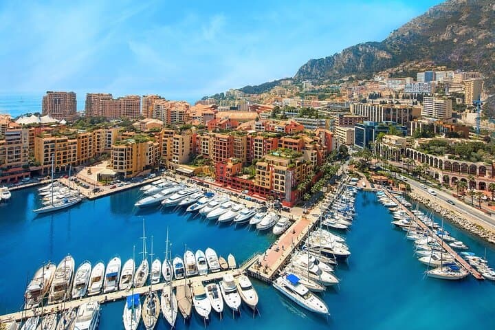 Port of Cap d'ail from Monaco