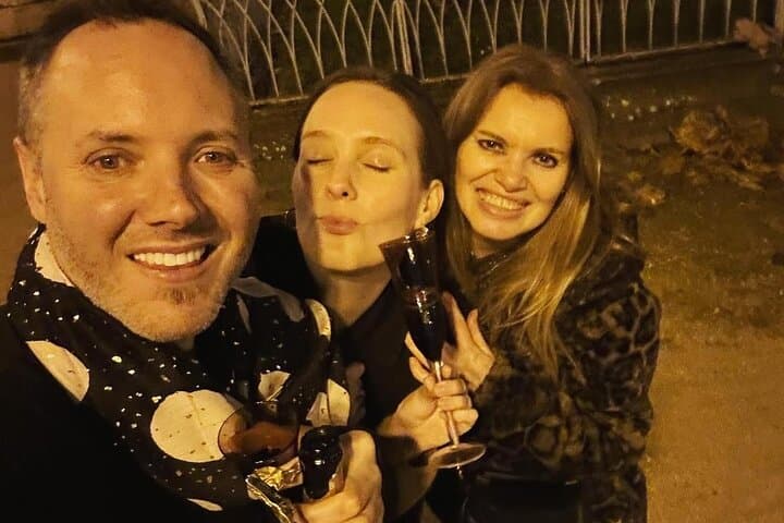 After the diner , in front of the Eiffel Tour “2023”