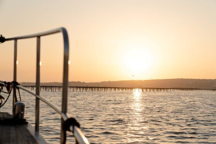 Sunset over the Thau lagoon