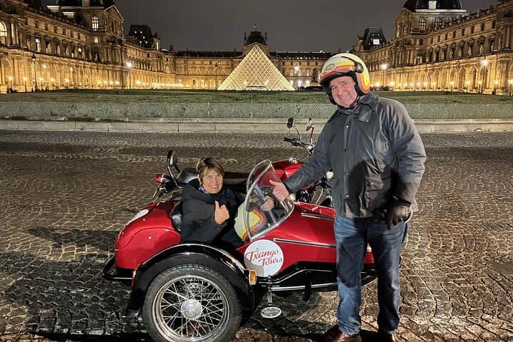 A romantic evening stroll by sidecar