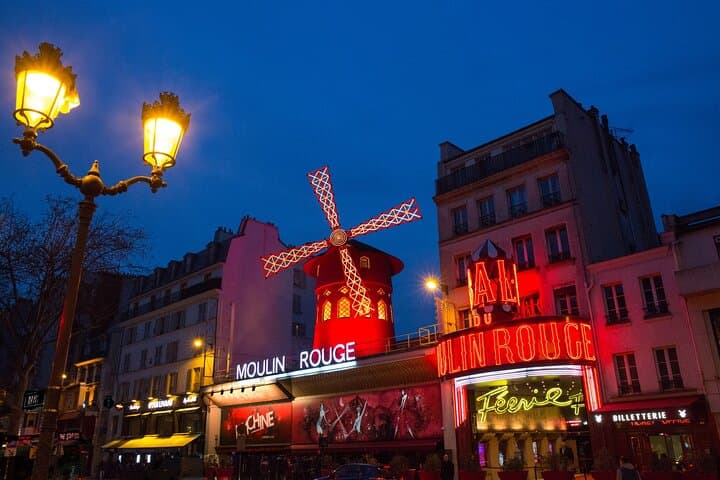 Paris Moulin Rouge 3-Courses Dinner with Wine and Show