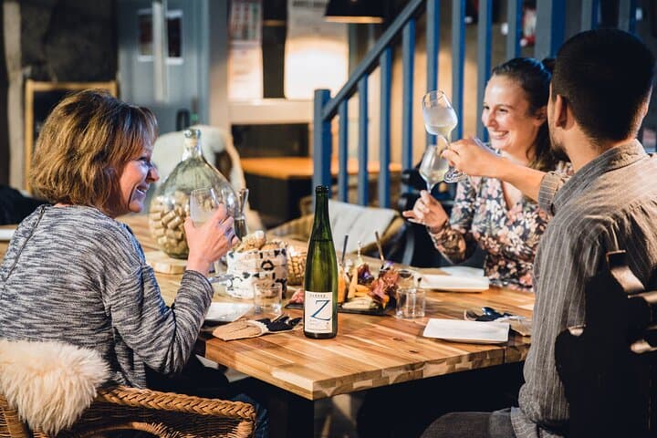 Immersive cellar tour, tasting and board meal