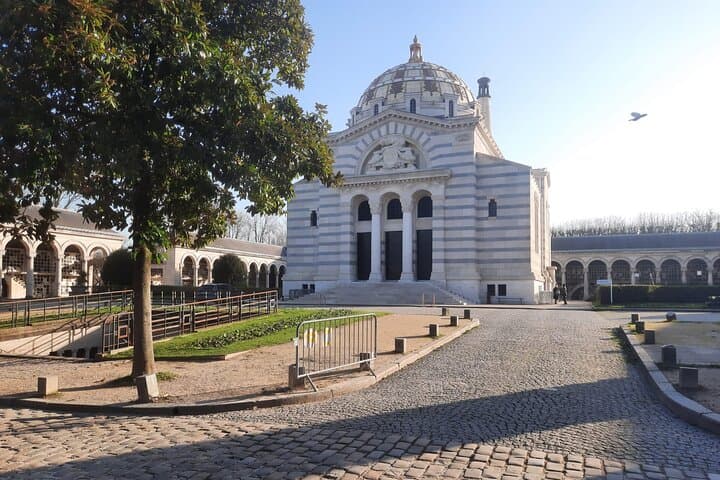 The Crematorium designed with the image of Byzantine architecture in mind at Père Lachaise Cemetery