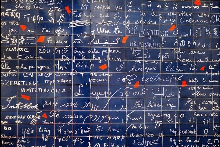 i love you wall in Paris, Montmartre