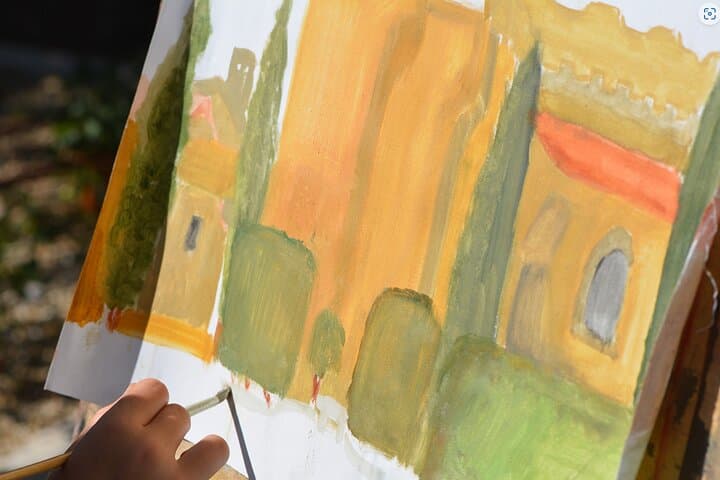 Open-air art workshop