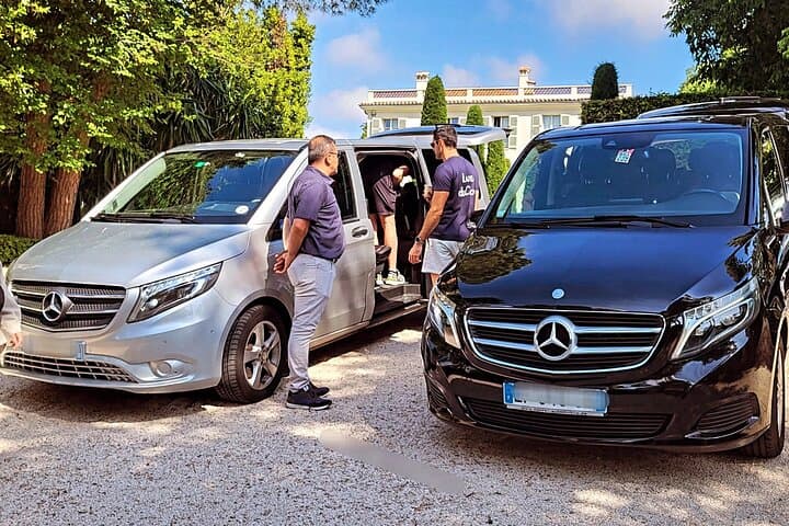 Premium 7-seater van transfer Nice airport >> Cannes