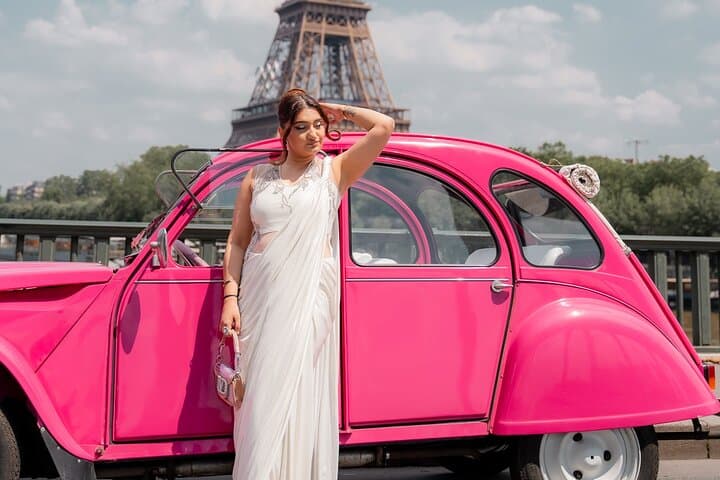 Full Day Private Tour in Paris with Pink Citroën 2CV