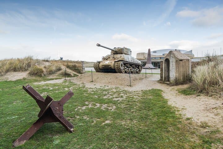 Historic tank at museum site