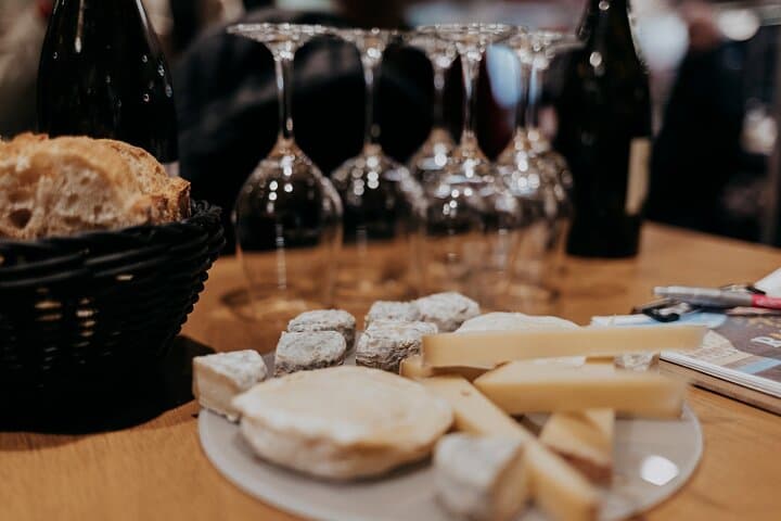 Cheese and wine tasting