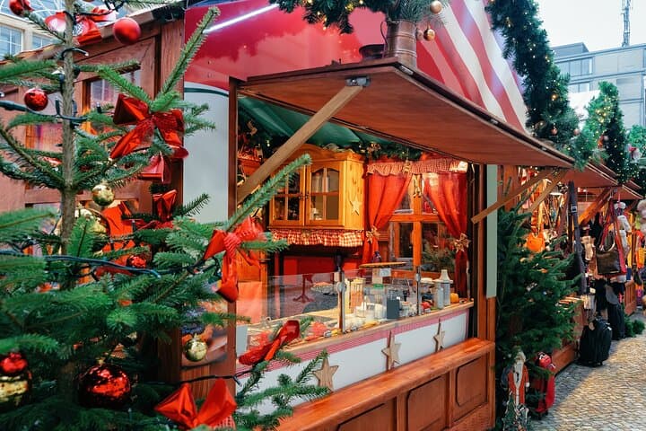 Christmas market Montbéliard track game