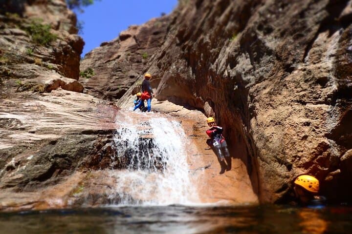 Canyoning in The Corsica island : The Baracci canyon