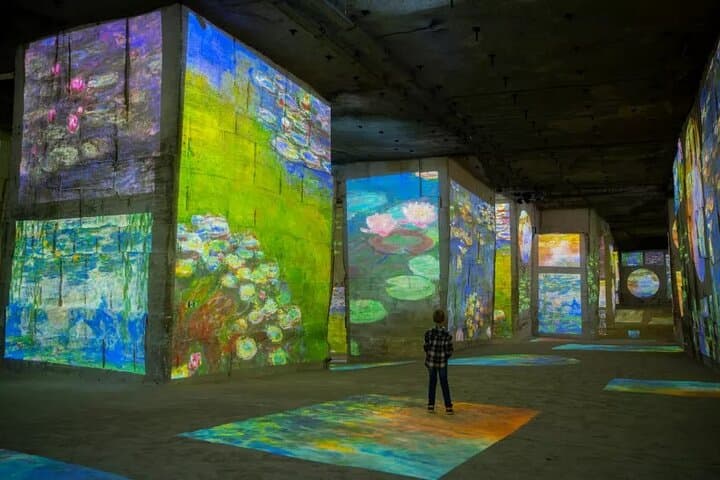 The Carrières de Lumières by bike for half-day