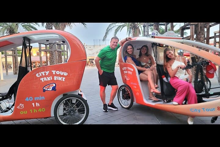 Nice: Visit of Nice by electrically assisted bike taxi 1 hour.