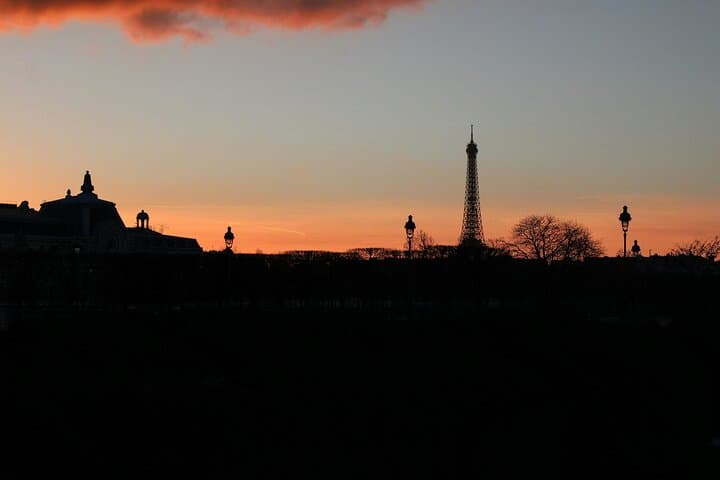 Sunset and Paris Skyline