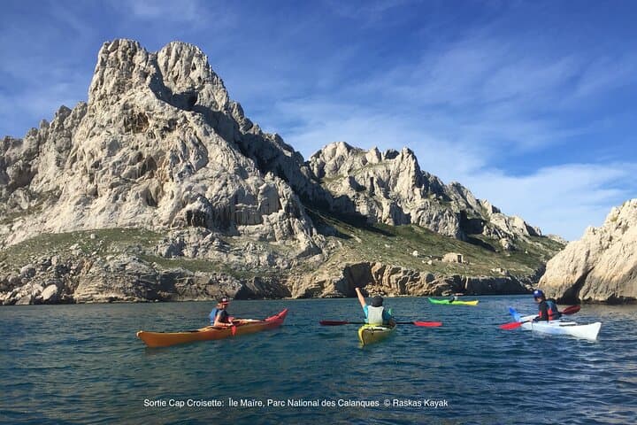 Maïre Island, Les Goudes in sea kayak, marseille