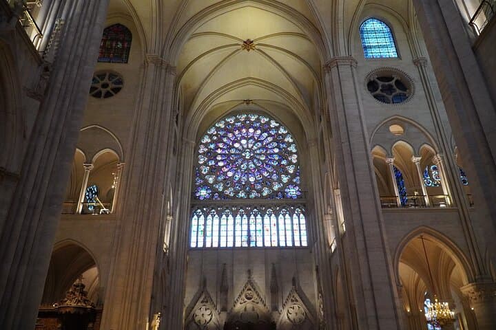 The newly renovated interior of Notre Dame