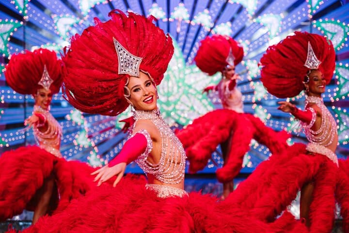 Paris Moulin Rouge 3-Courses Dinner with Wine and Show