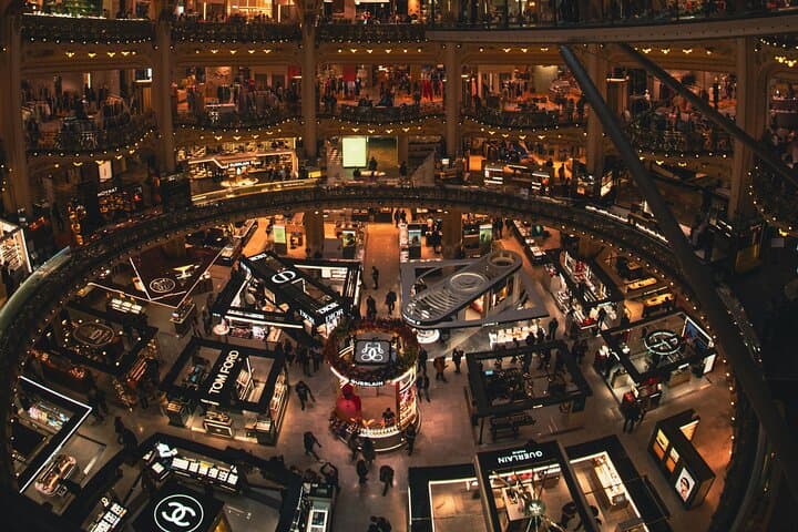 Chic Shopping Experience at Galeries Lafayette with Rooftop Views