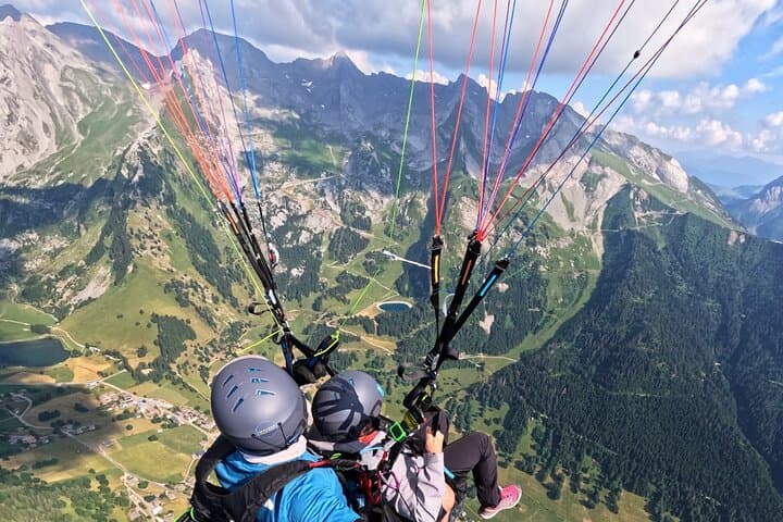 Baptism in Paragliding in La Clusaz