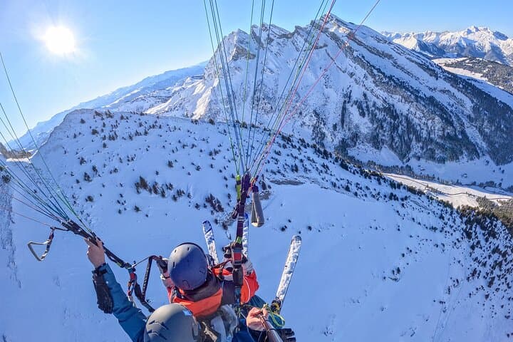 Baptism in Paragliding in La Clusaz