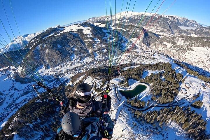 Baptism in Paragliding in La Clusaz