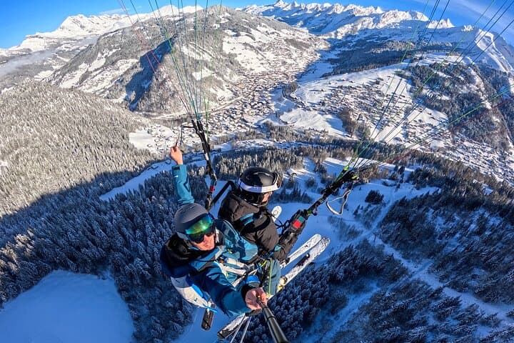 Baptism in Paragliding in La Clusaz