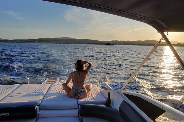 Saint Tropez Private Sunset Yacht Charter on 13m Motor Yacht