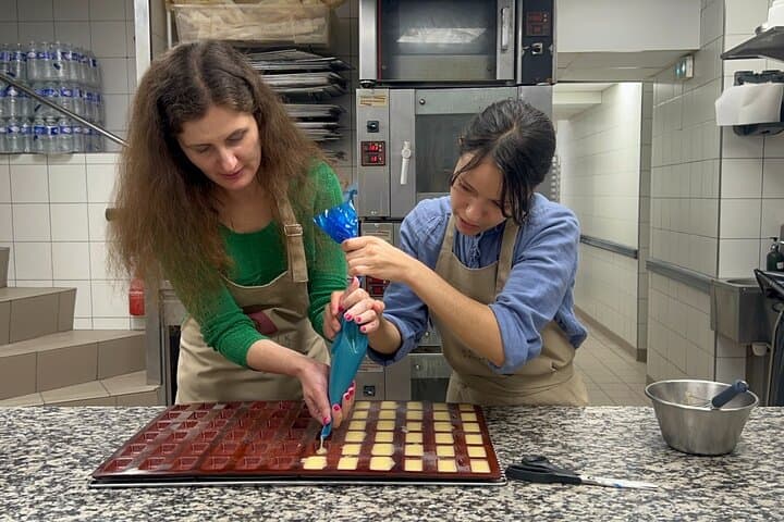 Paris Macaron Baking Activity in a Real Pâtisserie