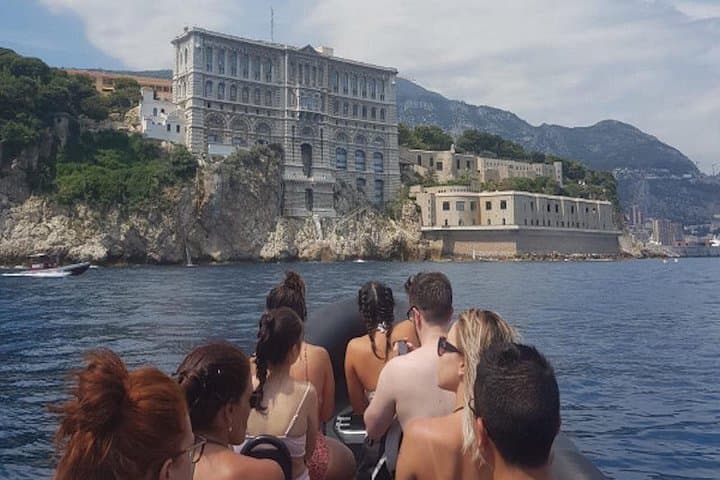 Nice in Monaco: the coast, Mala Cave & speedboat swimming