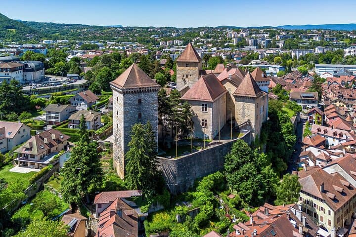 Annecy Castle: The historic residence of the Counts of Geneva overlooking the city.